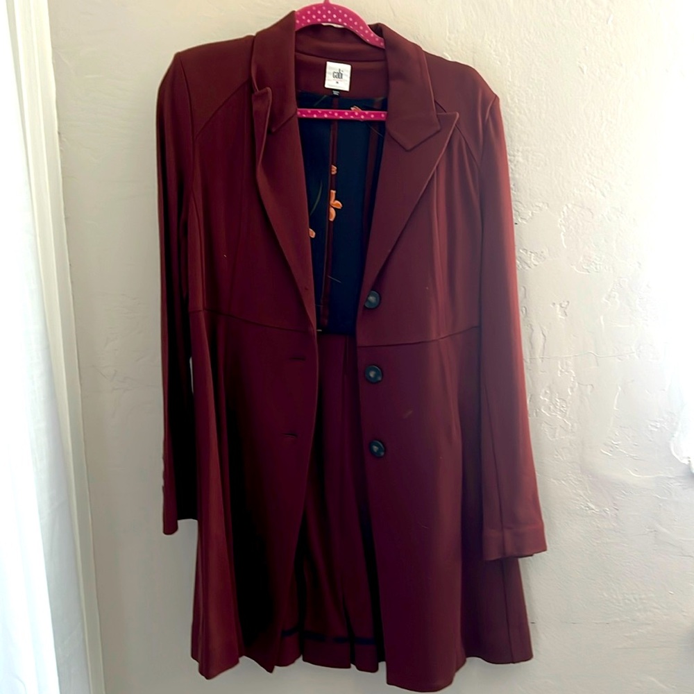 Burgundy- Long Cabi Jacket